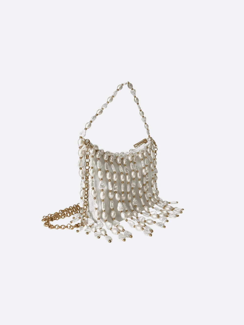 sac perle blanche