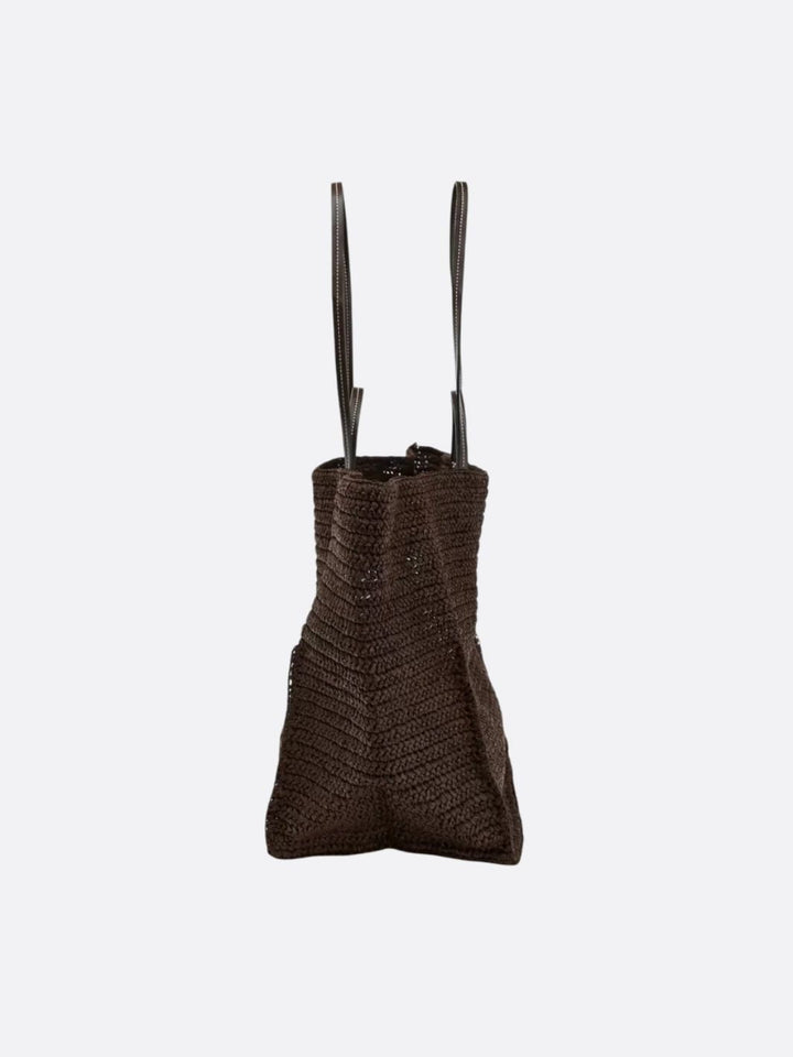 Raffia tote bag